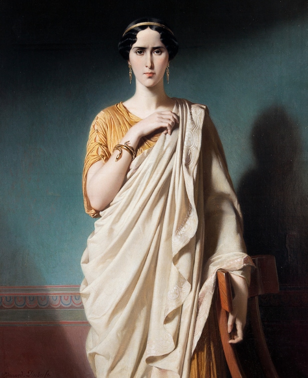 Édouard Dubufe, portrait of actress Rachel in the role of Camille (Horace by Pierre Corneille), 1850, Paris, Comédie-Française