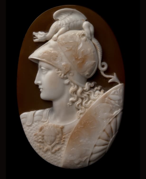Minerva, sardonyx cameo