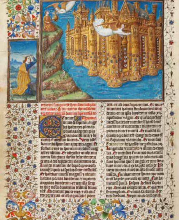 Jean Colombe, Apocalypse figurée des ducs de Savoie, XVe siècle, Madrid, Bibliothèque royale de L’Escorial.​