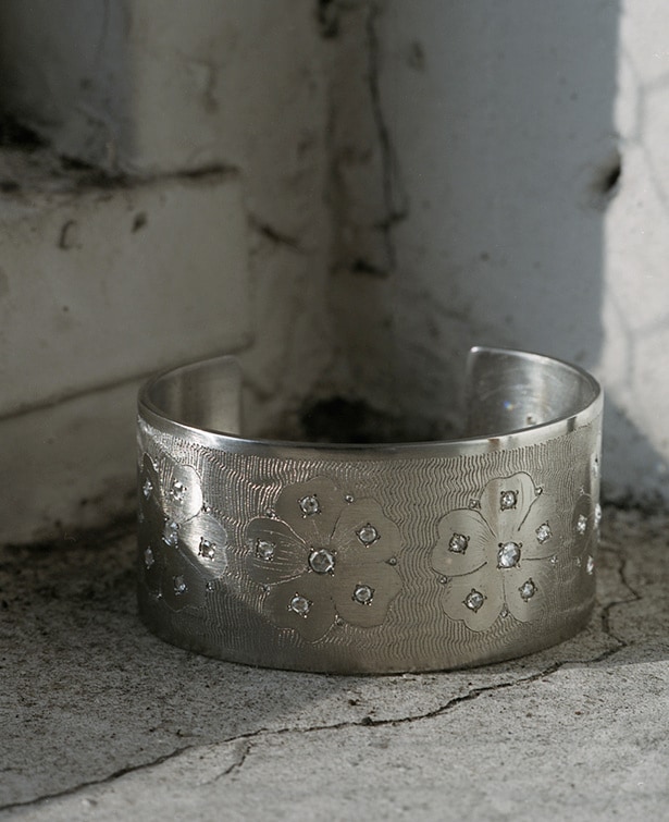 Daniel Brush, 72 Cuffs collection, steel, precious stones, 2010-2013.​