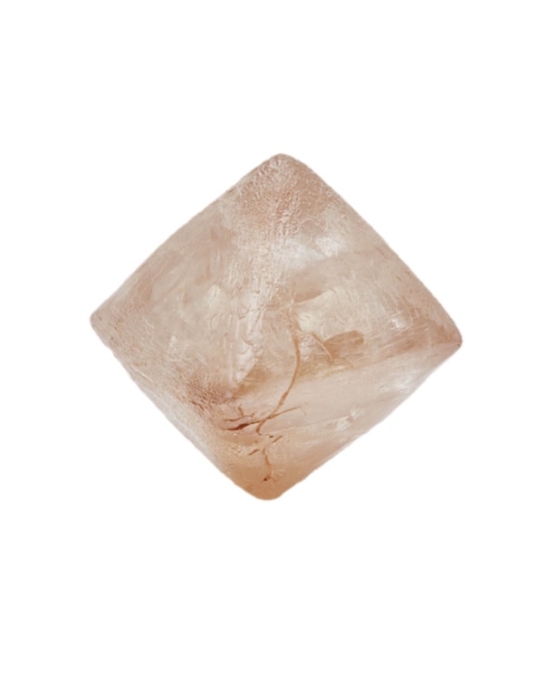 Rough octahedron-shaped diamond