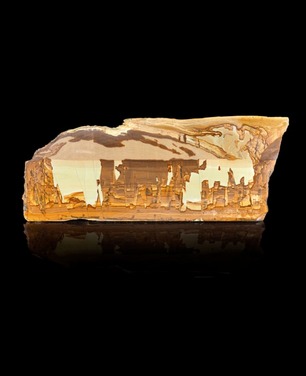 Limestone ruin marble (pietra paesina) Arno Valley (Tuscany, Italy)