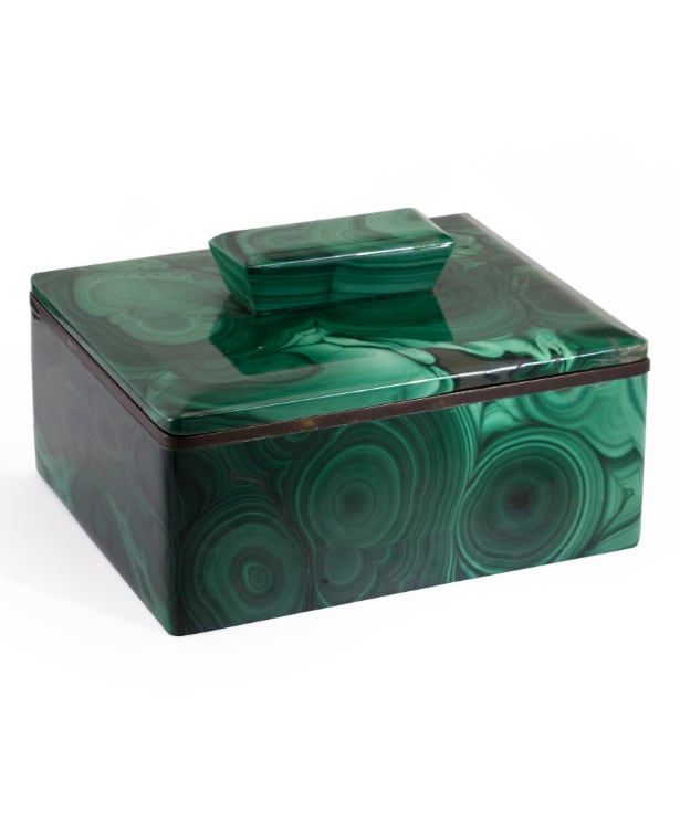 Malachite box, Qing Dynasty