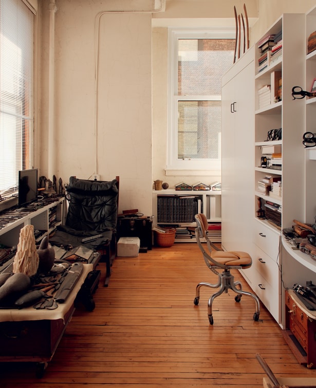 Daniel Brush’s studio in New York