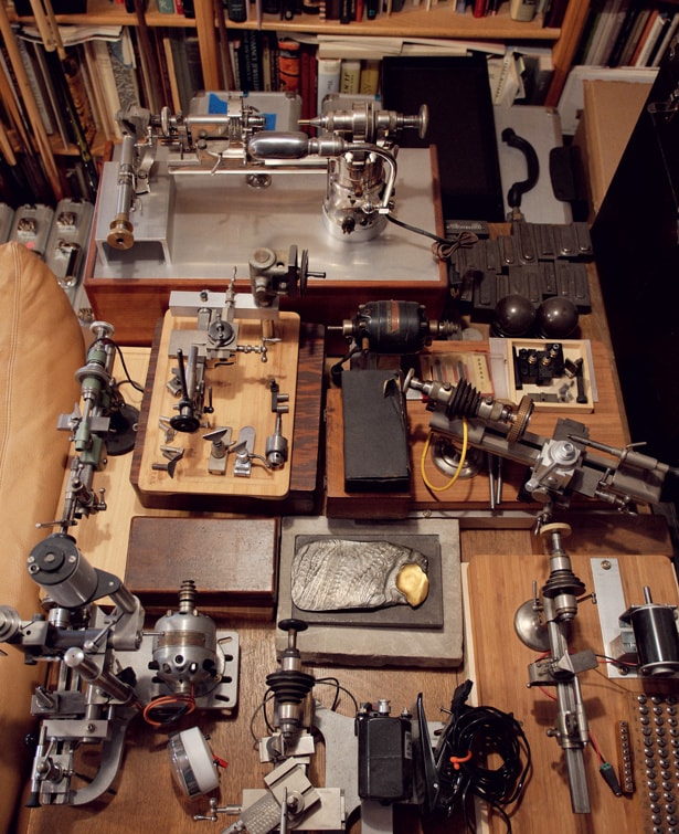 Daniel Brush's studio in Winter