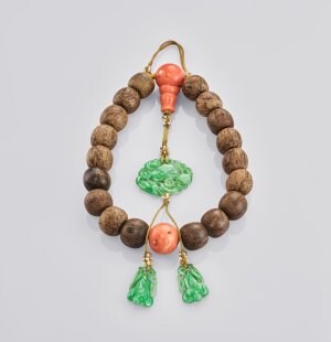 Agarwood bead bracelet. An Eye For Beauty, Illuminata Jewelry Collection Exhibition, L'ECOLE, School of Jewelry Arts, K11 MUSEA, Hong Kong