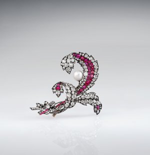 Brooch by Köchert. An Eye For Beauty, Illuminata Jewelry Collection Exhibition, L'ECOLE, School of Jewelry Arts, K11 MUSEA, Hong Kong