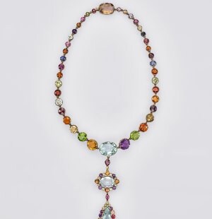 Multi-gems parure. An Eye For Beauty, Illuminata Jewelry Collection Exhibition, L'ECOLE, School of Jewelry Arts, K11 MUSEA, Hong Kong
