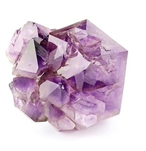 Amethyst quartz, unpolished, Paris, musée de Minéralogie