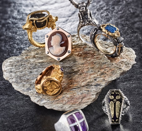Groupe de bagues, Collection Yves Gastou, Photo Benjamin Chelly