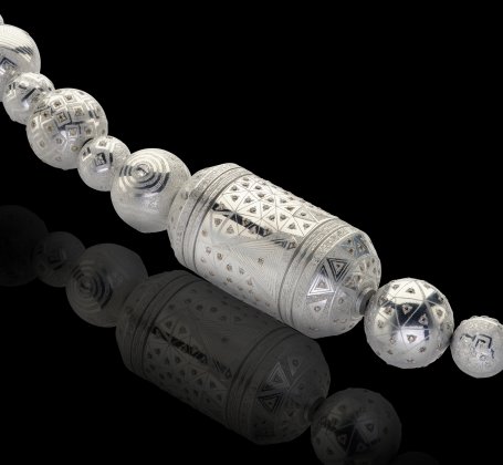 Long Aluminum Necklace，Daniel Brush