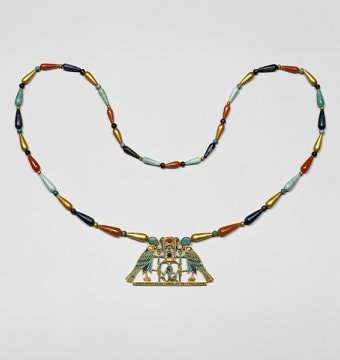 Necklace of Sithathoryunet, Amethyst, carnelian, lapis lazuli, green feldspar, yellow gold, Middle Empire, circa 1887-1878 B.C., Metropolitan Museum of Art, New York