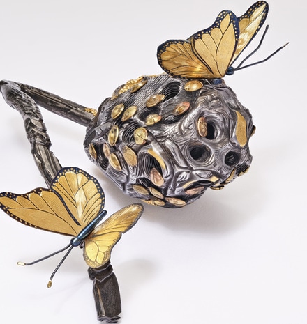Nest - Butterflies, Ladybugs by Daniel Brush (Gold and steel)