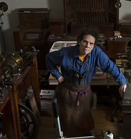Daniel Brush in his studio