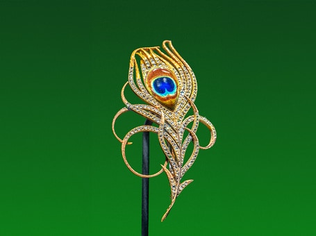 Broche Plume de Paon
