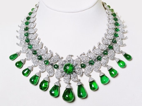 Van Cleef & Arpels, Necklace of the Maharani of Baroda, 1950, diamonds, emeralds, platinum - Faerber Collection © K. Faerber