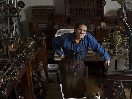 Daniel Brush in his studio