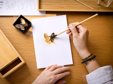 Savoir Faire Jewelry Japanese Urushi Lacquer